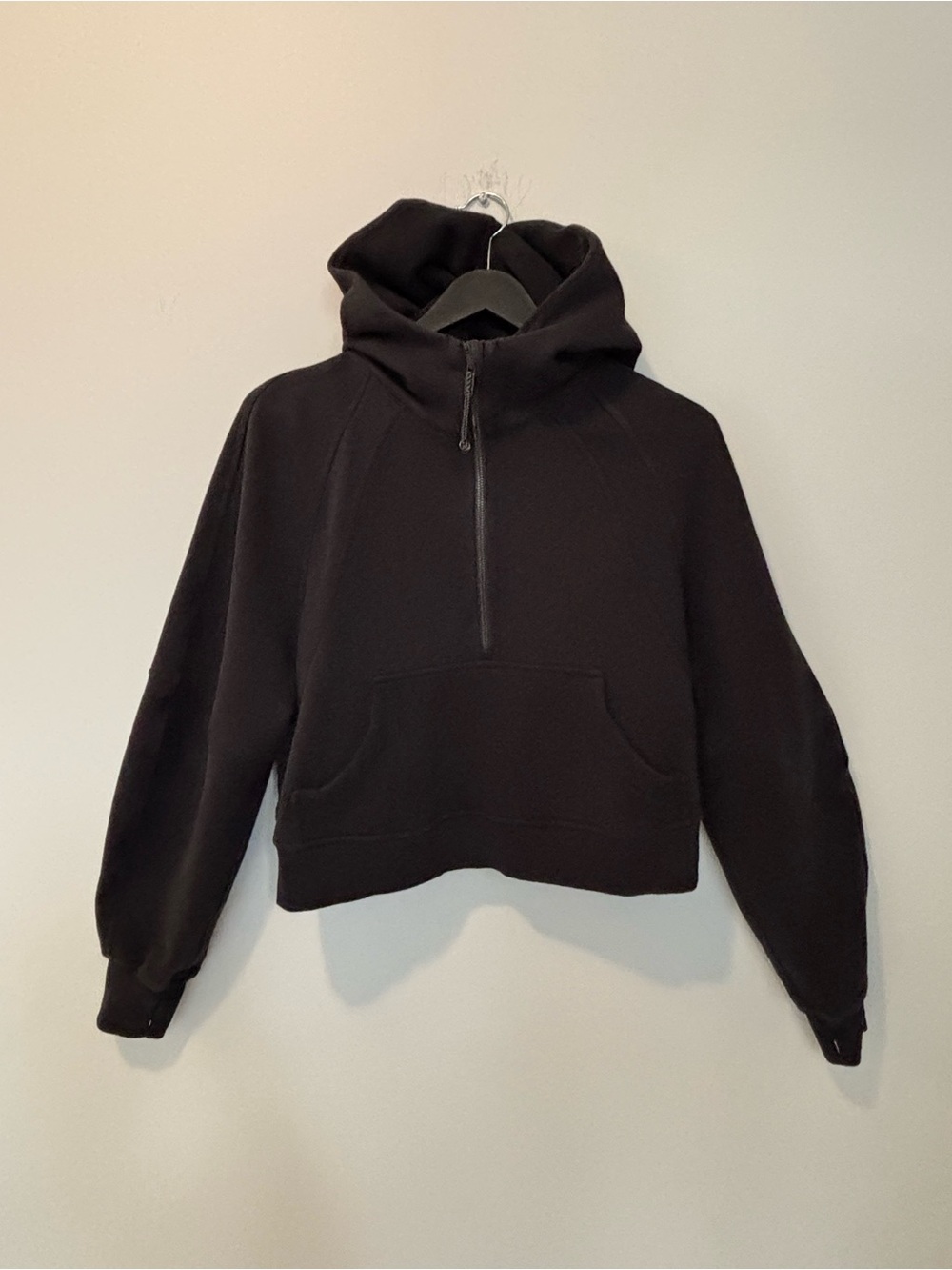 lululemon athletica Black Oversized Scuba Half-Zip Hooded Pullover